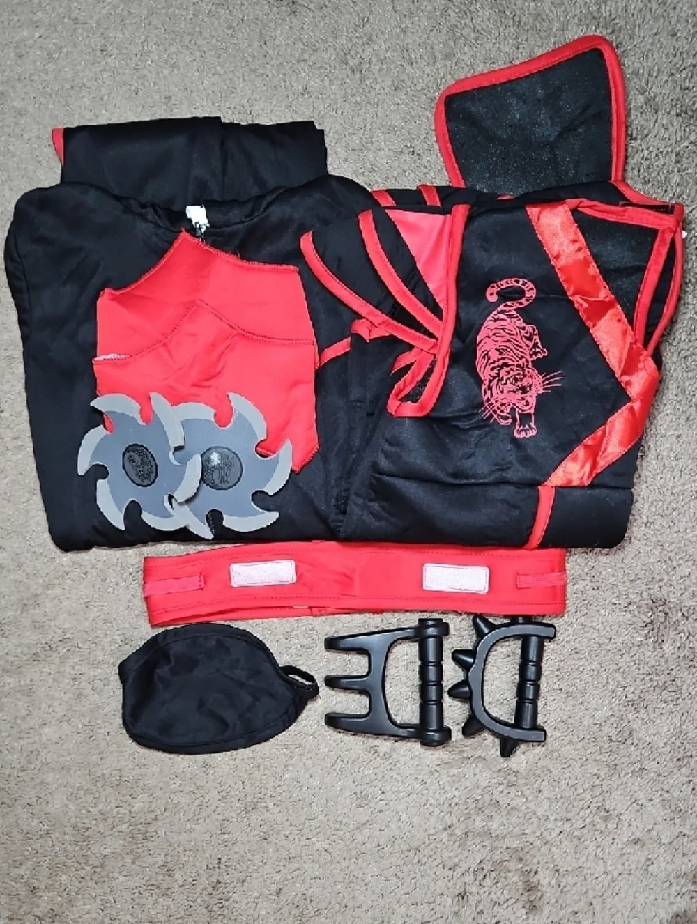 Spooktacular Creations Ninja Kids Costume 10 Pc New - Picture 8 of 9